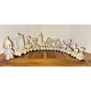 Precious Moments Circus Train Porcelain Figurine Set. 11 total figurines